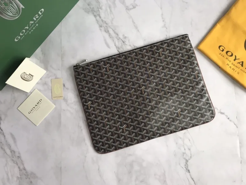 Goyard Black Clutch Bag 162 - Image 8
