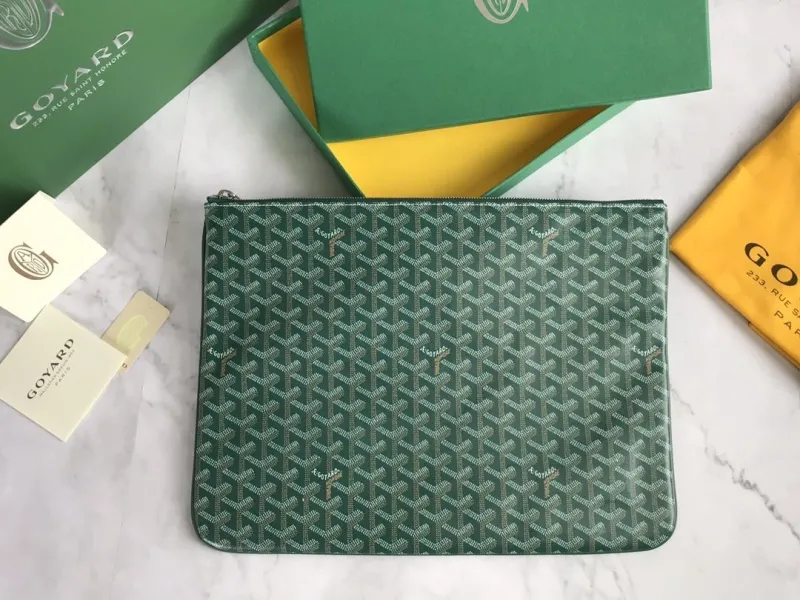 Goyard Green Clutch Bag 164