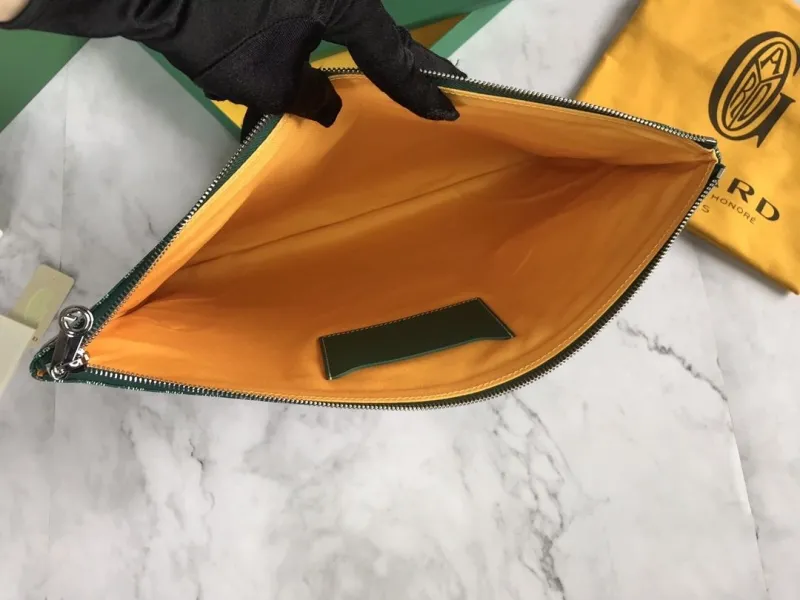 Goyard Green Clutch Bag 164 - Image 5