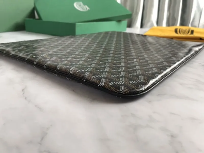 Alternative view of Goyard Black Clutch Bag Model 165