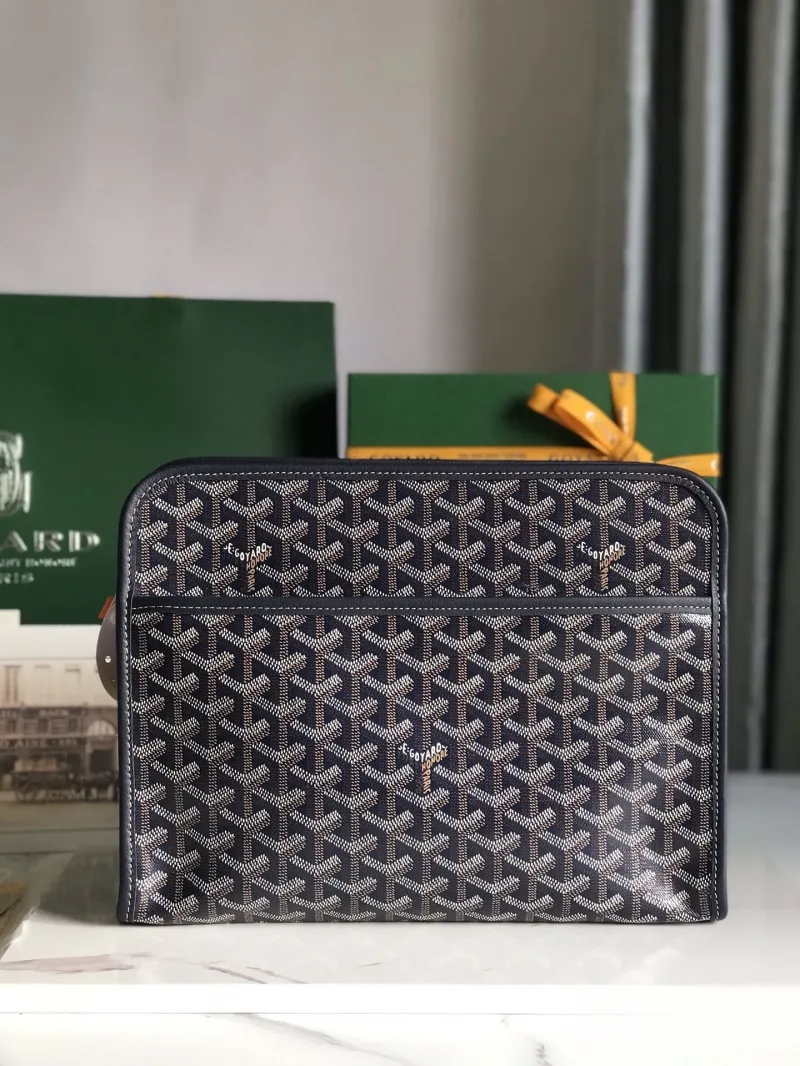 Goyard Navy Clutch Bag 166