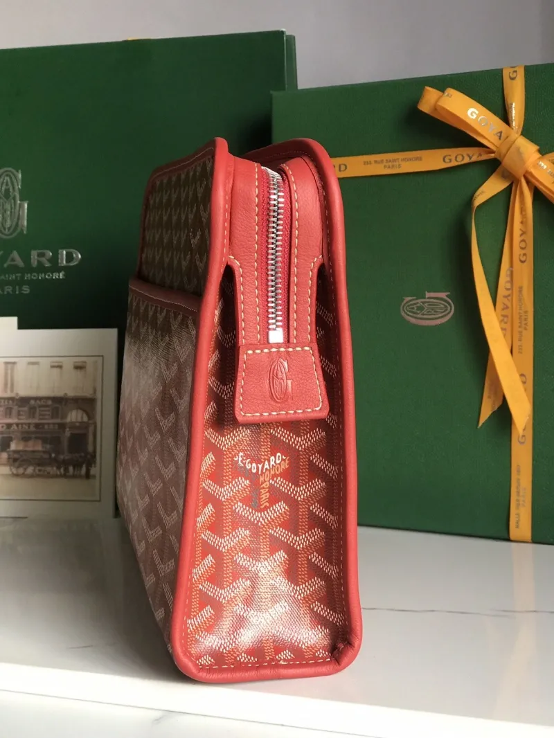 Goyard Red Clutch Bag 170 - Image 3