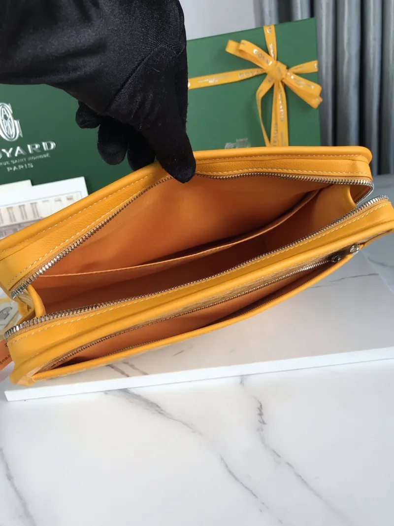 Goyard Yellow Clutch Bag 172 - Image 8