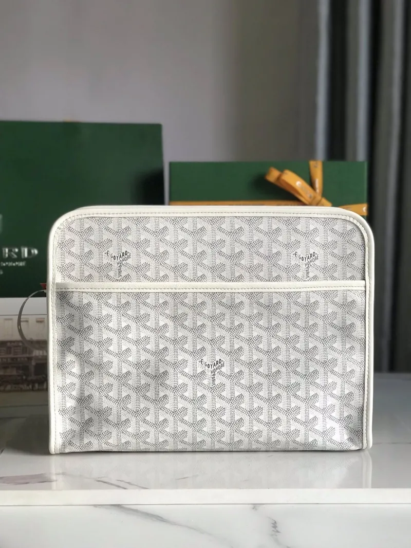 Goyard White Clutch Bag 173