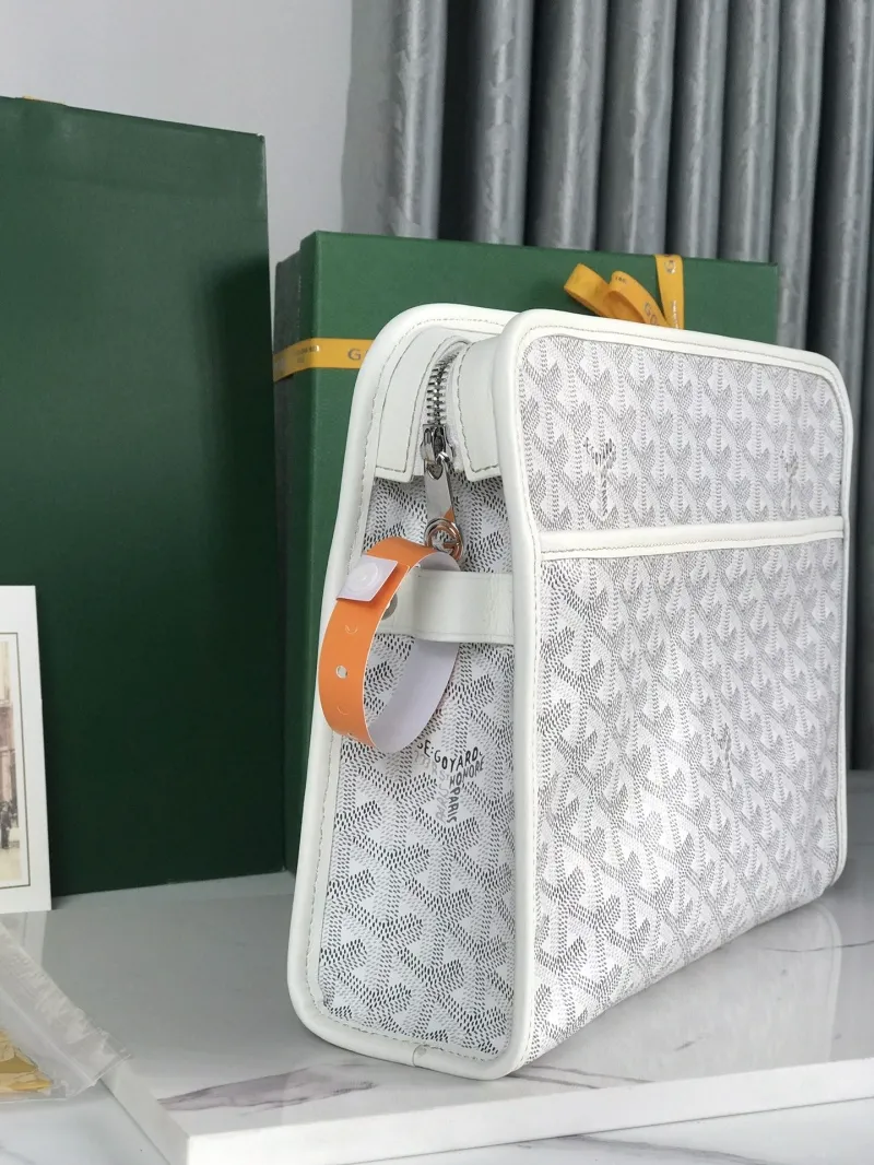 Goyard White Clutch Bag 173 - Image 3