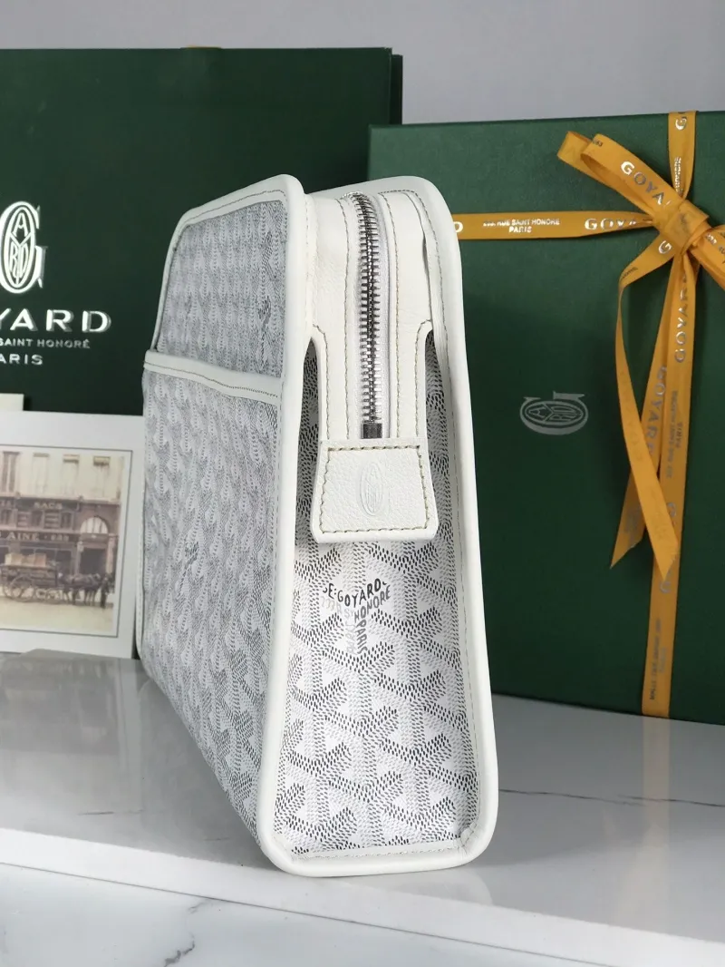Goyard White Clutch Bag 173 - Image 4