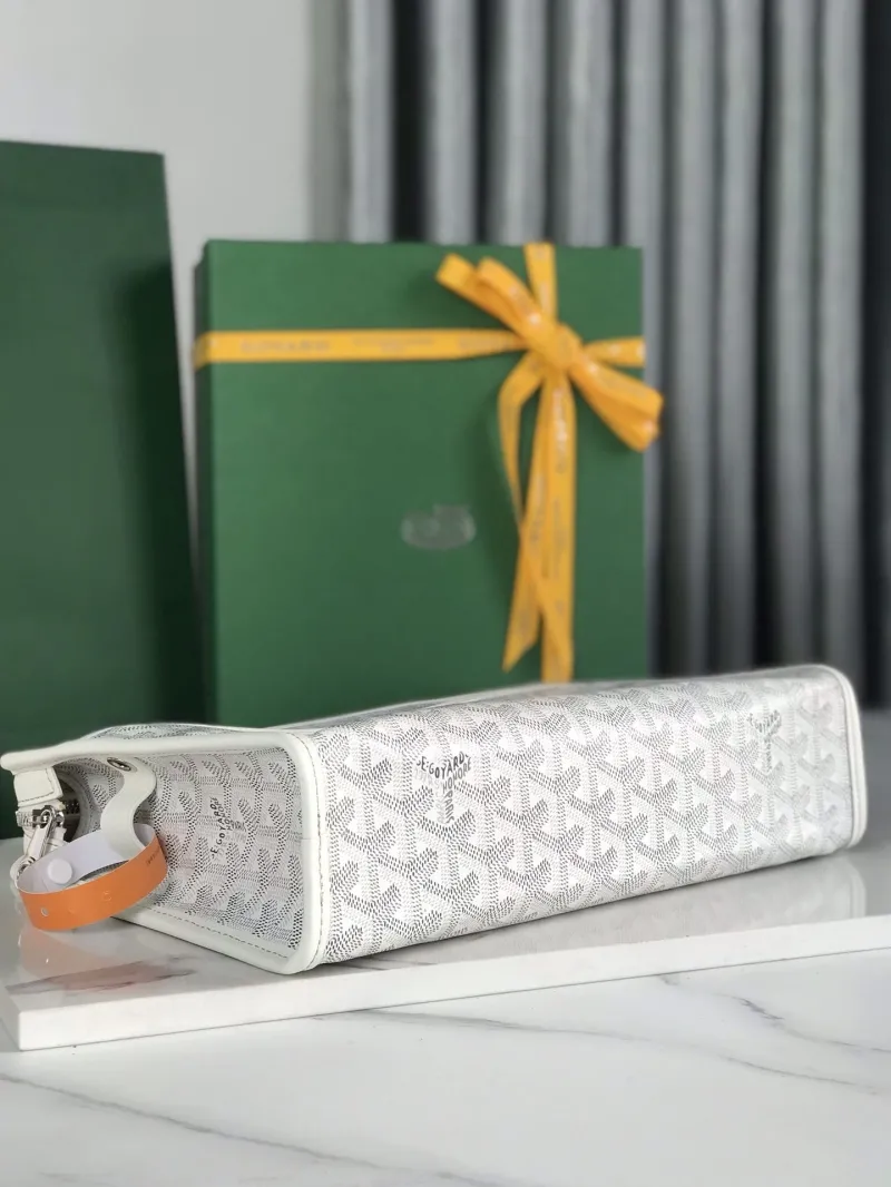 Goyard White Clutch Bag 173 - Image 6