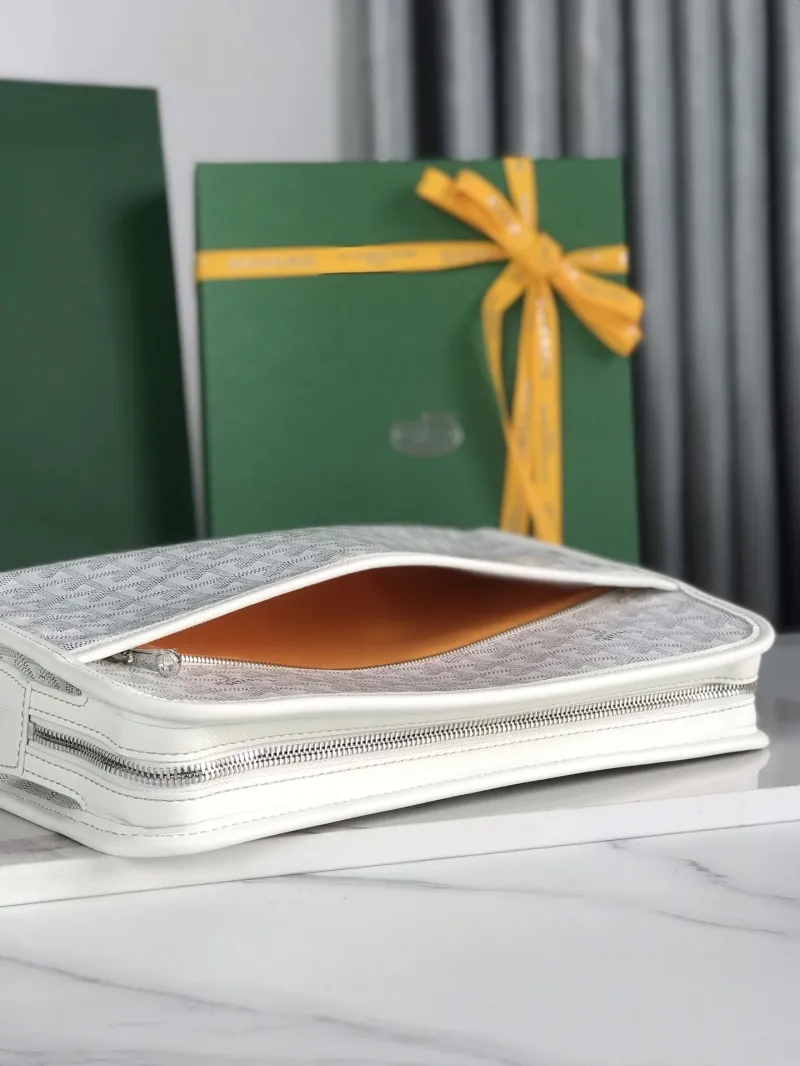 Goyard White Clutch Bag 173 - Image 7