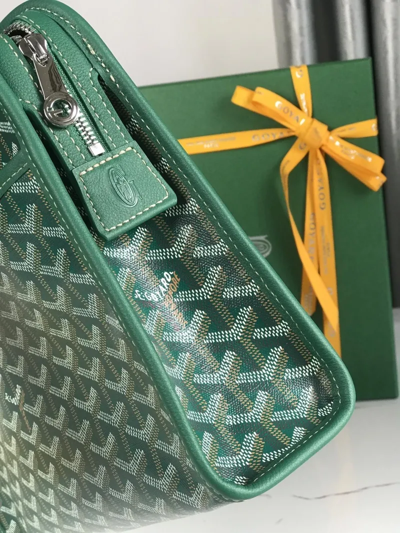 Goyard Green Clutch Bag 174 - Image 7