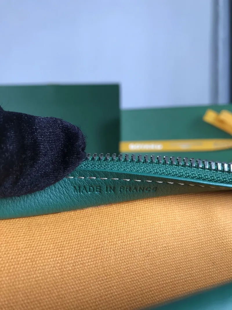 Goyard Green Clutch Bag 174 - Image 9