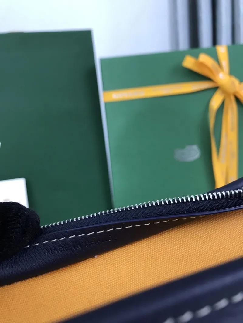Goyard Navy Pattern Clutch Bag 177 - Image 9