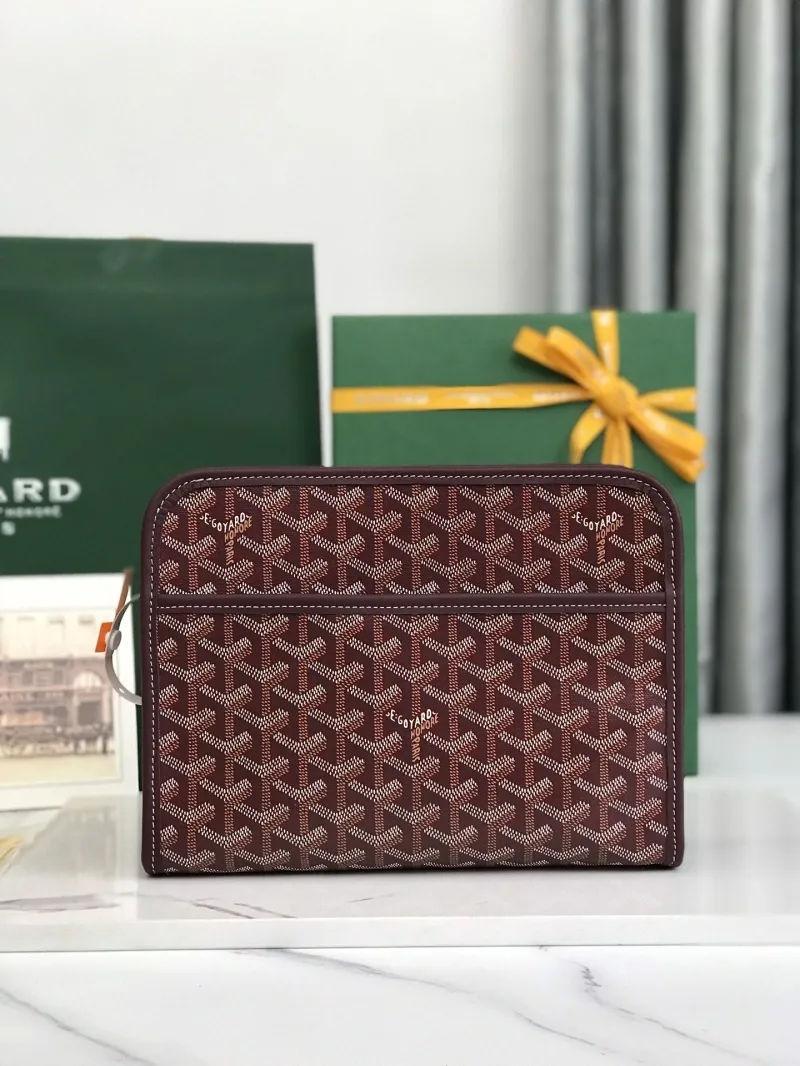 Goyard Burgundy Clutch Bag 178