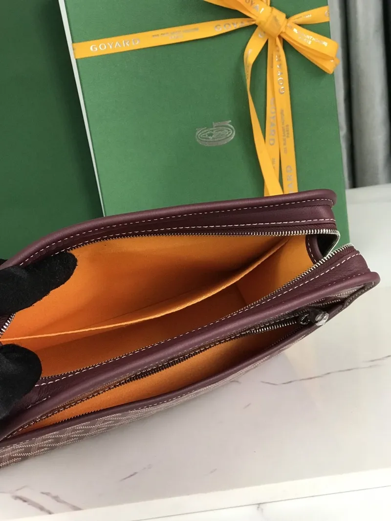 Goyard Burgundy Clutch Bag 178 - Image 8