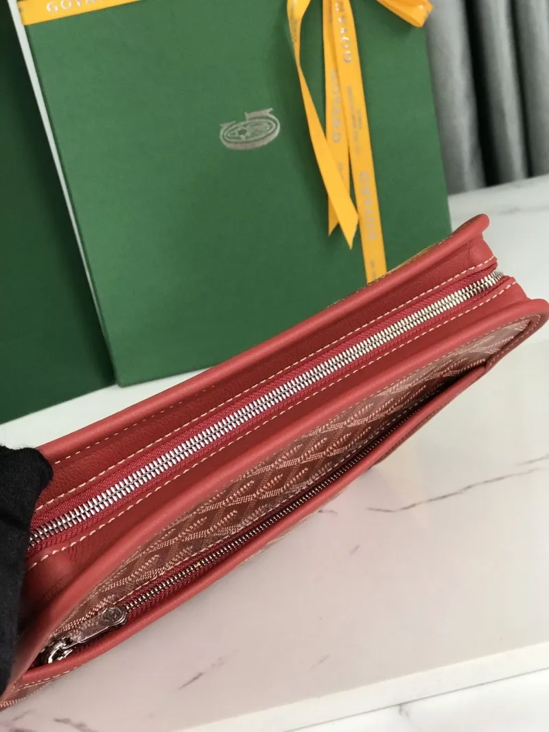 Goyard Red Clutch Bag 179 Luxury Designer Pouch - Image 5