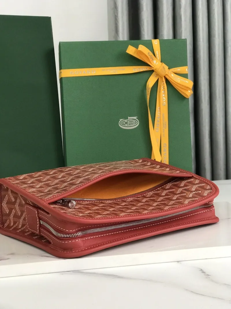 Goyard Red Clutch Bag 179 Luxury Designer Pouch - Image 6