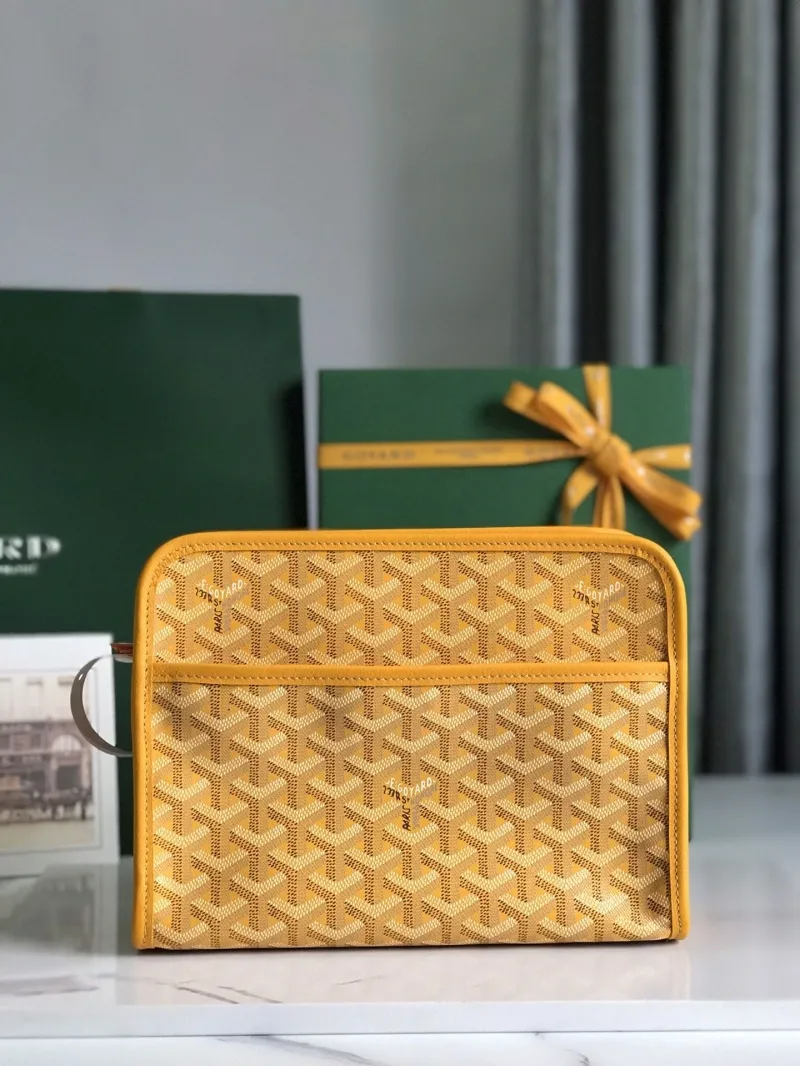 Goyard Luxury Yellow Clutch Bag