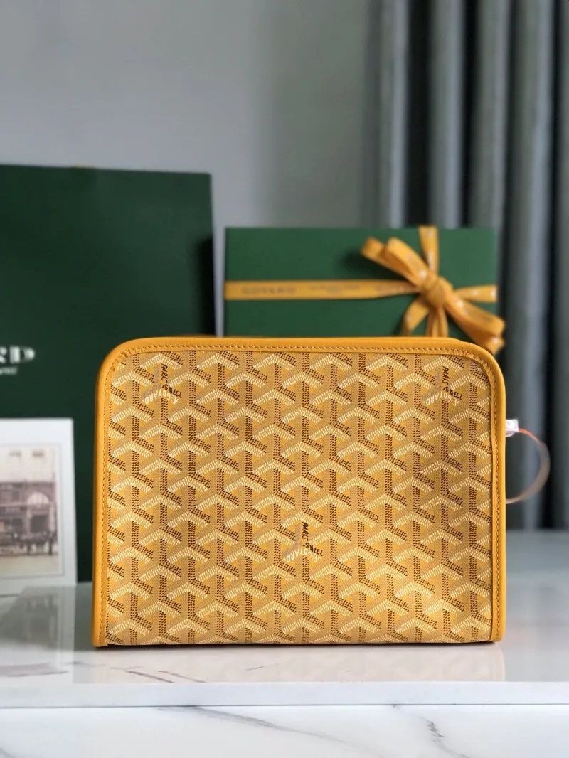 Alternative view of Goyard Luxury Yellow Clutch Bag