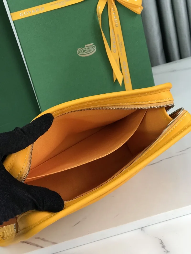 Goyard Luxury Yellow Clutch Bag - Image 7