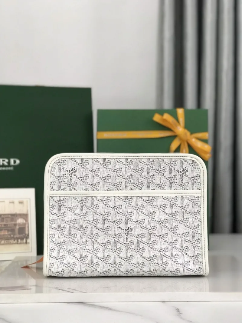 Goyard White Clutch Bag 181