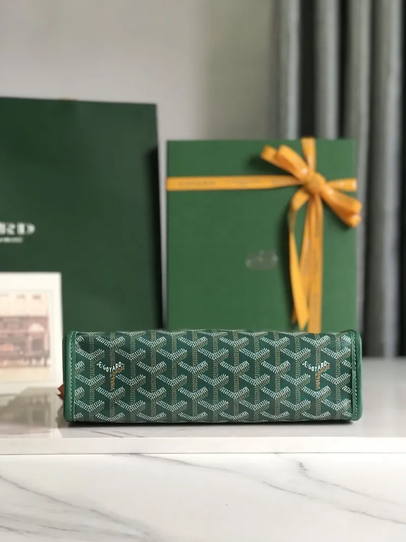 Goyard Green Clutch Bag 183 - Image 3