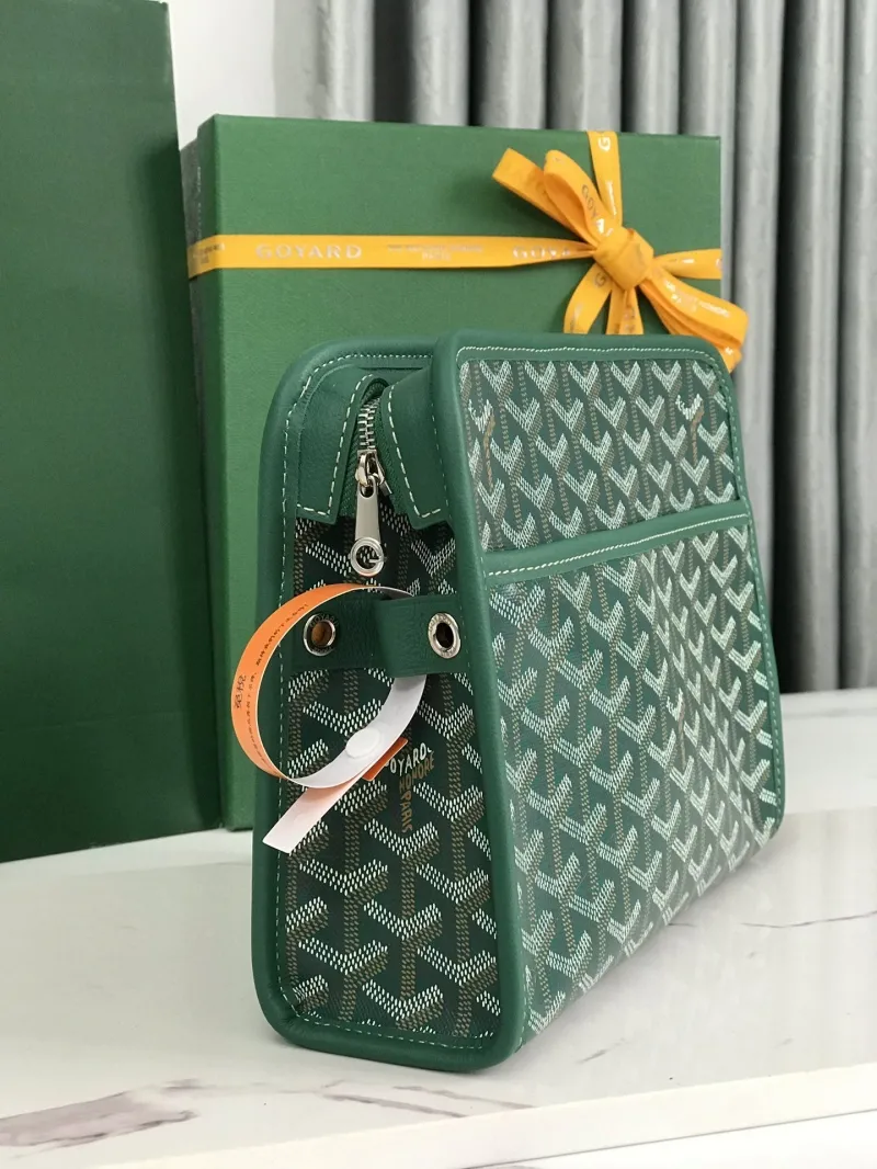 Goyard Green Clutch Bag 183 - Image 4