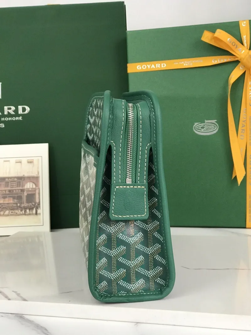Goyard Green Clutch Bag 183 - Image 5