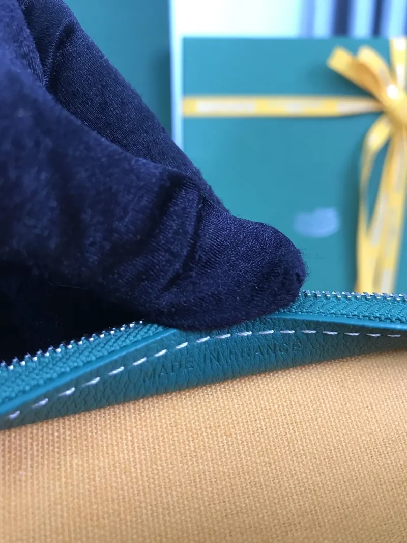 Goyard Green Clutch Bag 183 - Image 8