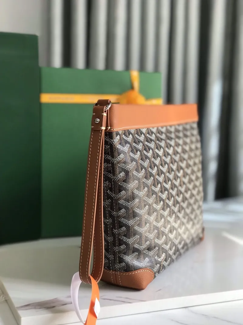 Alternative view of Goyard Black and Tan Clutch Bag