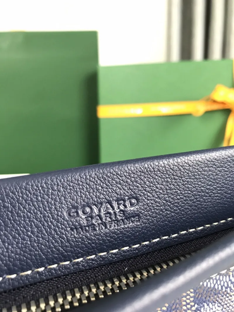 Goyard Navy Clutch Bag 188 - Image 8