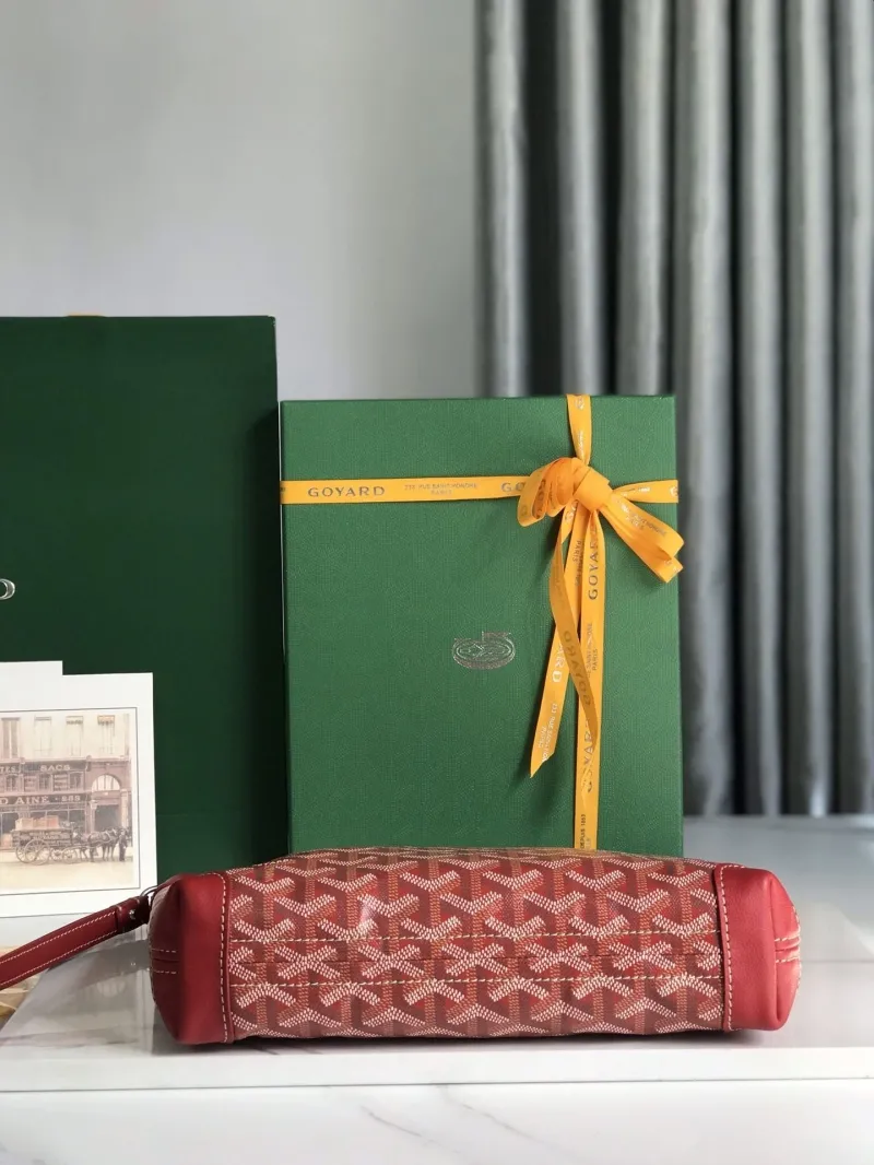 Goyard Red Wrist Clutch Bag - Image 4