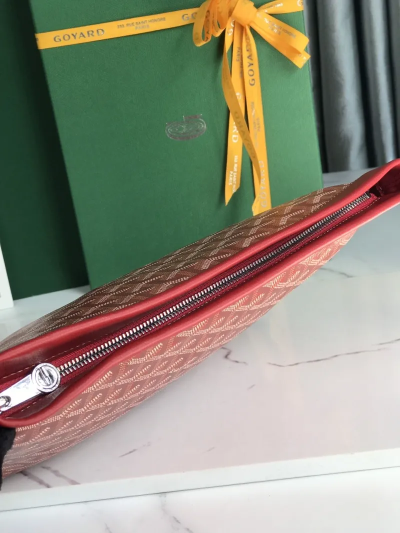 Goyard Red Wrist Clutch Bag - Image 6