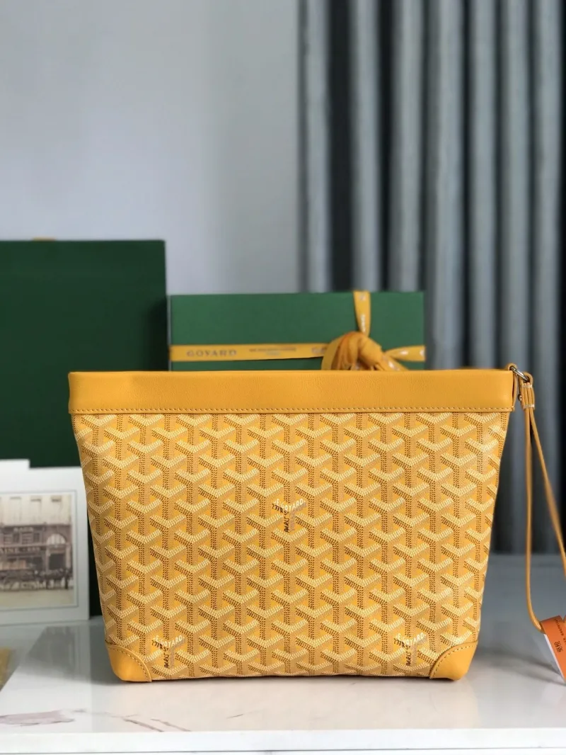 Goyard Yellow Wrist Clutch Bag - Image 3
