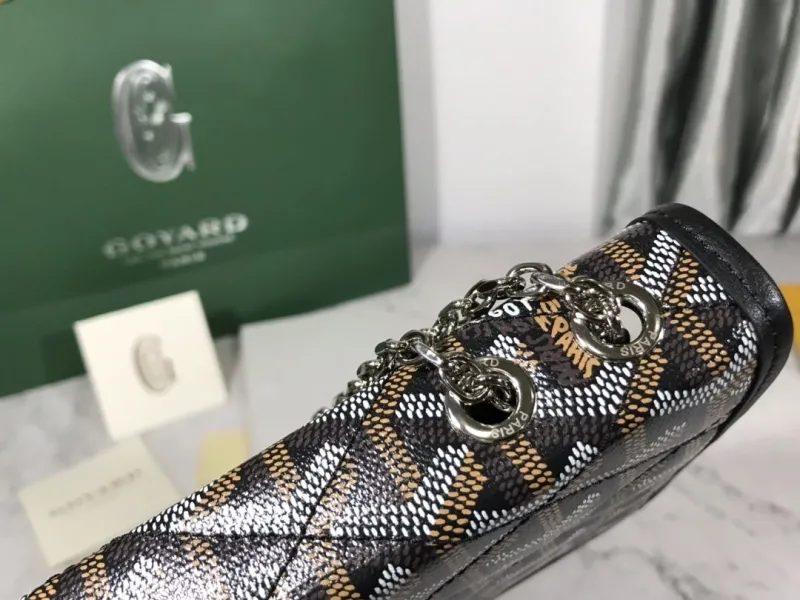 Goyard Black Clutch Bag 216 - Image 5