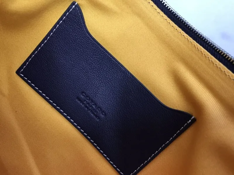 Goyard Black Pattern Clutch Bag 225 - Image 6