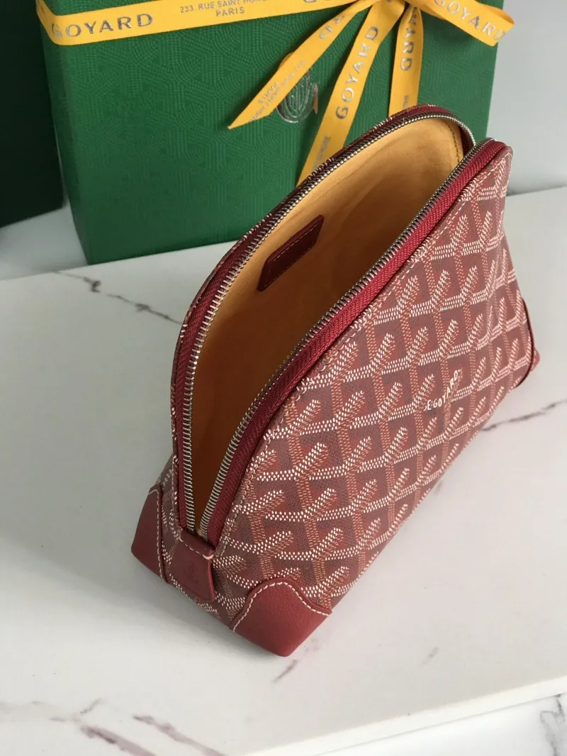 Goyard Red Clutch Bag 229 - Image 7