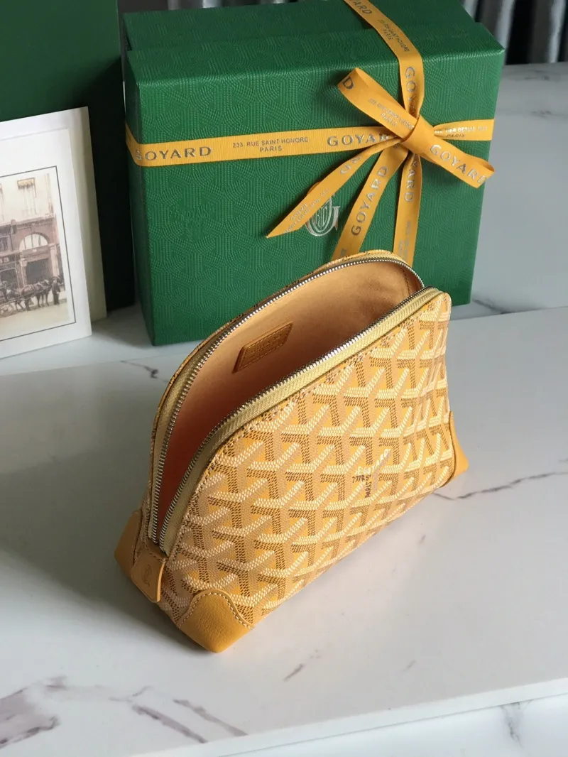 Goyard Yellow Clutch Bag 232 - Image 7