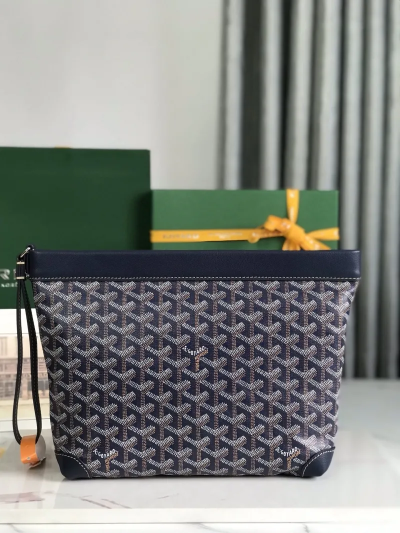 Goyard Navy Clutch Bag Model 241