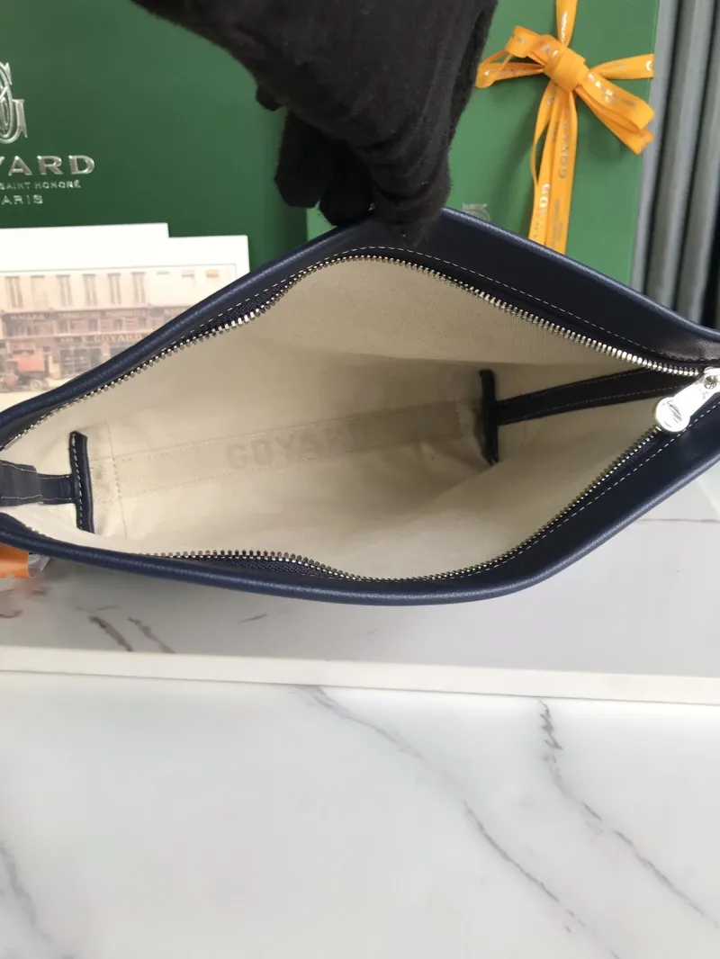 Goyard Navy Clutch Bag Model 241 - Image 9