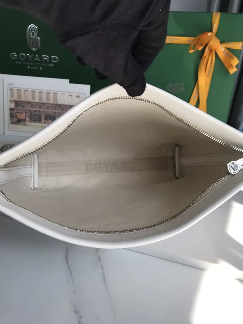 Goyard White Clutch Bag 247 - Image 8