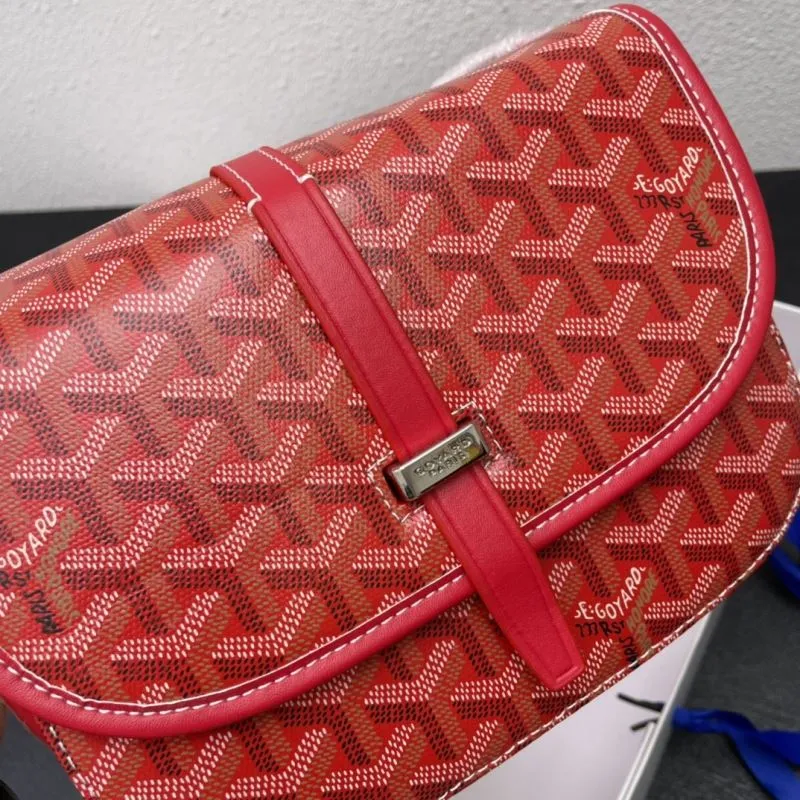 Goyard Red 22cm Saddle Crossbody Bag - Image 6