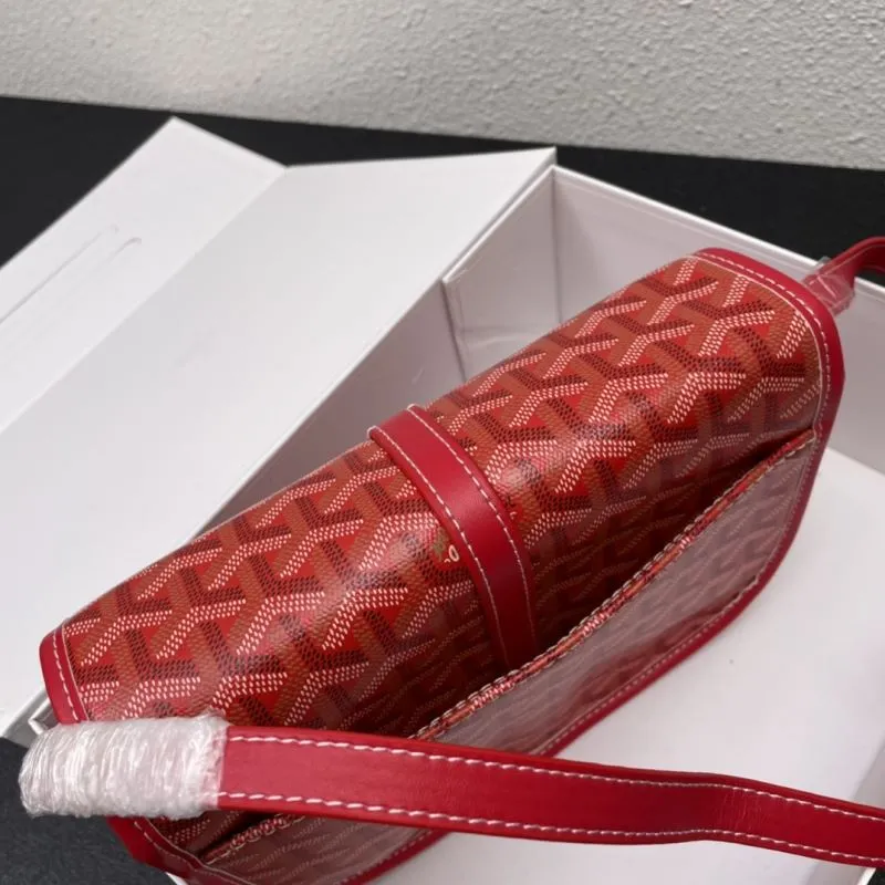 Goyard Red 22cm Saddle Crossbody Bag - Image 7