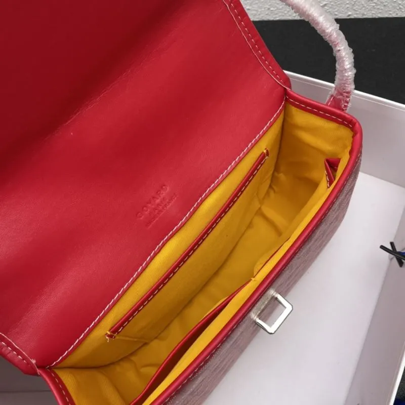Goyard Red 22cm Saddle Crossbody Bag - Image 9