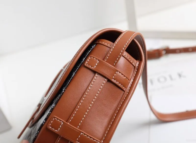 Goyard Black Tan Crossbody Satchel Bag - Image 5