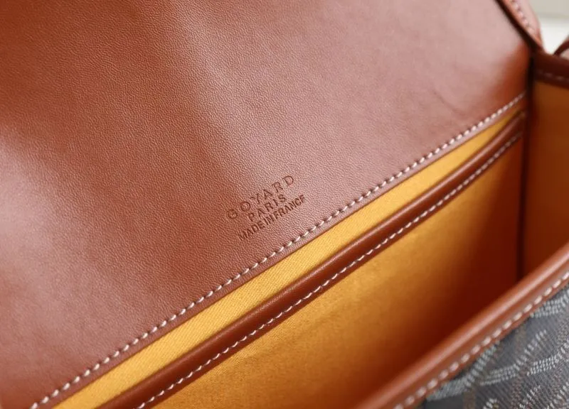 Goyard Black Tan Crossbody Satchel Bag - Image 8