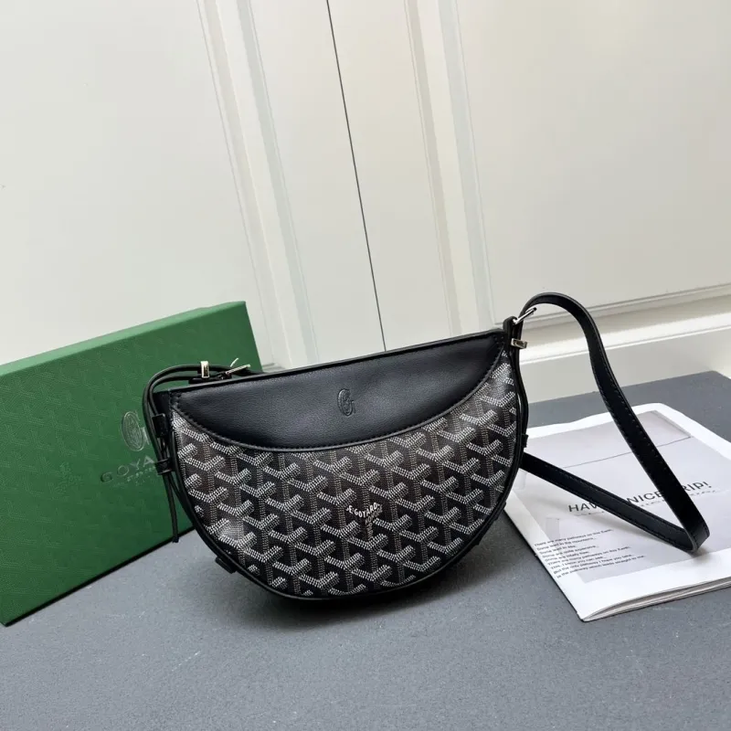 Goyard Black Crossbody Satchel Bag - Image 3
