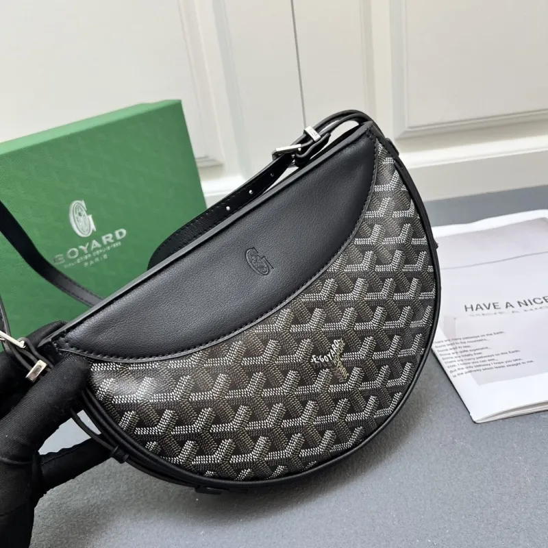 Goyard Black Crossbody Satchel Bag - Image 4