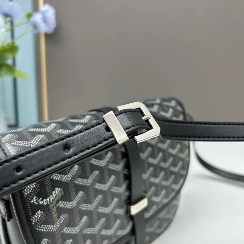 Goyard Black Saddle Crossbody Bag - Image 6