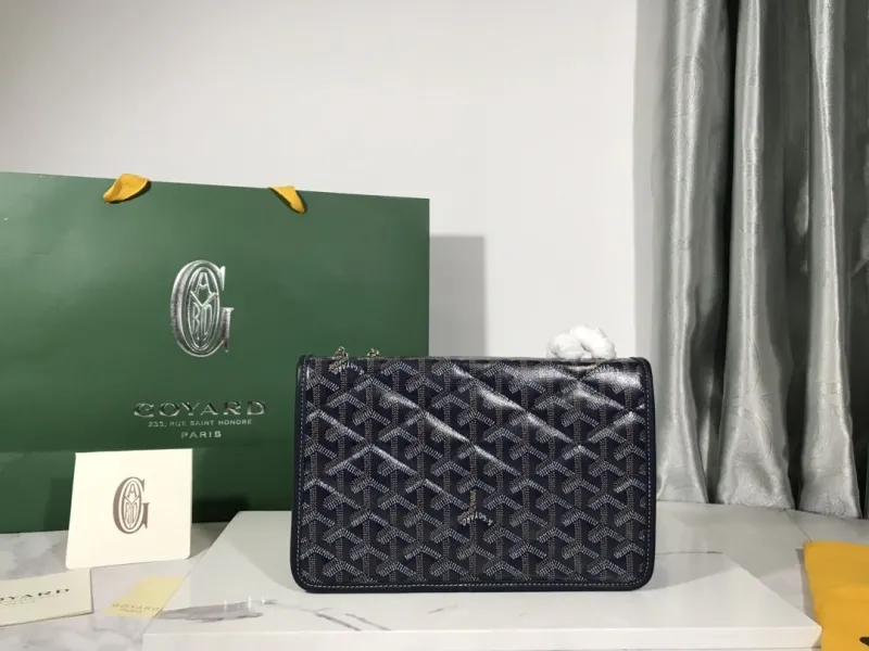 Goyard Classic Navy Satchel Bag - Image 3