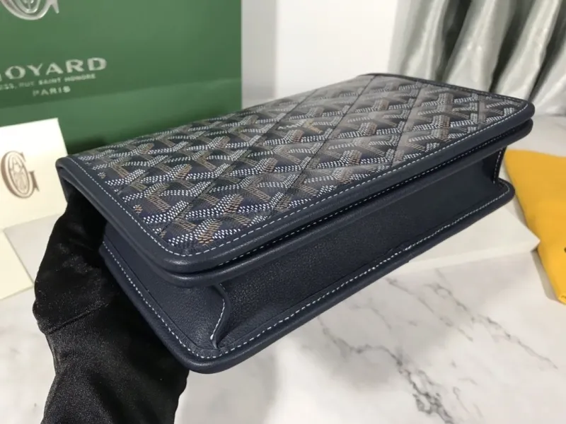 Goyard Classic Navy Satchel Bag - Image 4