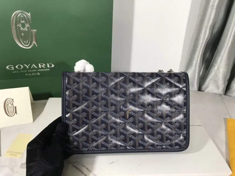 Goyard Classic Navy Satchel Bag - Image 5